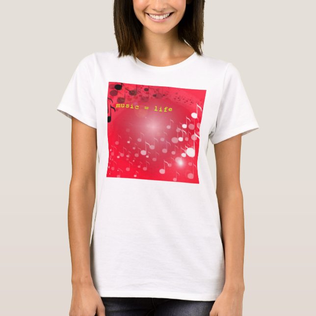 musik = liv t-shirt (Framsida)