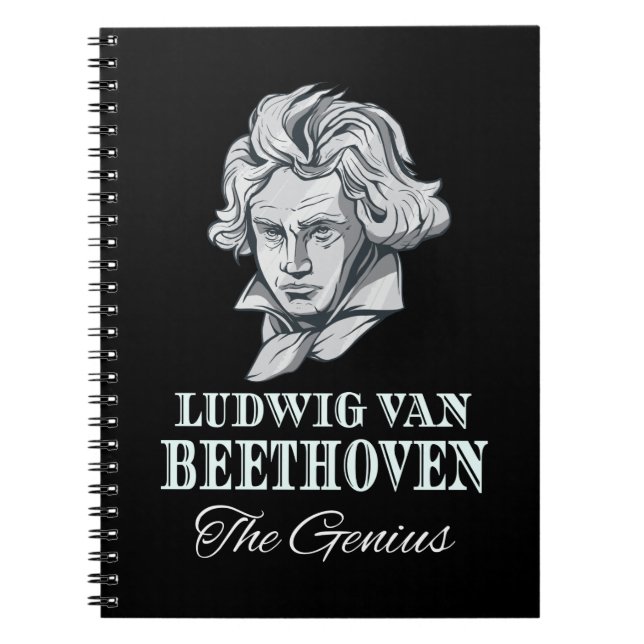 Musik - Ludwig Van Beethoven Geniet Anteckningsbok (Framsidan)