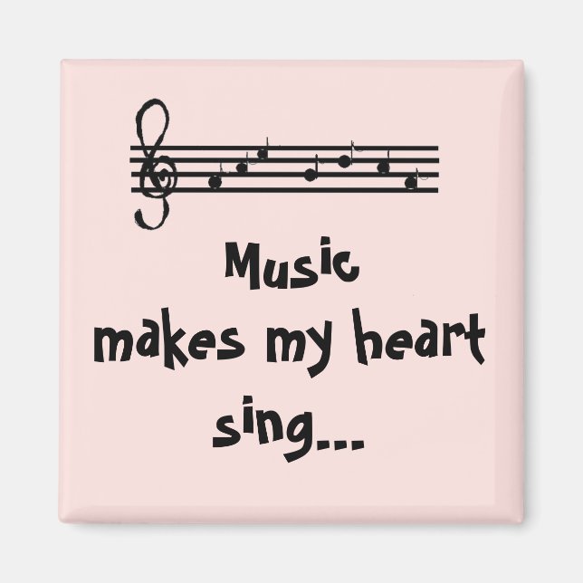Musik -magnet magnet (Framsidan)