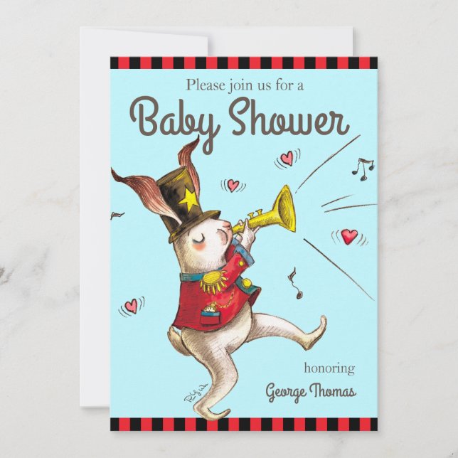 Musik Maker! Kanininbjudan Inbjudningar (Framsida)