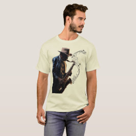 Musik manar tshirts själssaxophone player