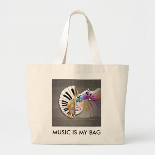 Musik maskerar HÄNGER LÖS & BÄR PÅ Jumbo Tygkasse