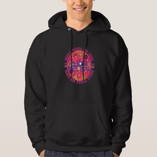 Musik Matar min sjö Hoodie (Framsida)