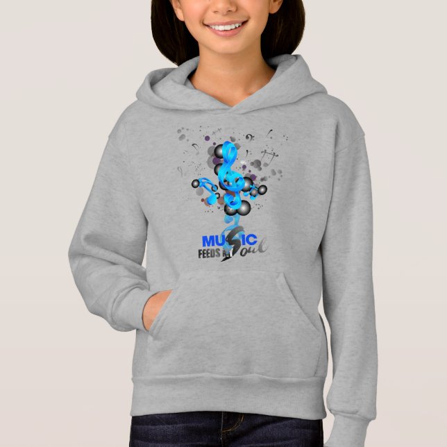 Musik Matar min sjö | Kids Pullover Hoodie T Shirt (Framsida)