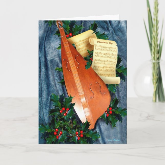 Musik med julkort helgkort (Framsida)