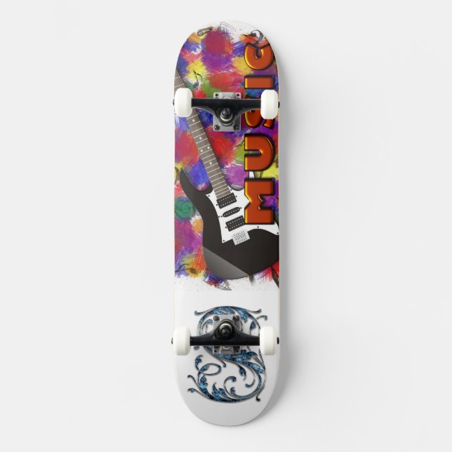 Musik Mini Skateboard Bräda 18,5 Cm (Framsida)