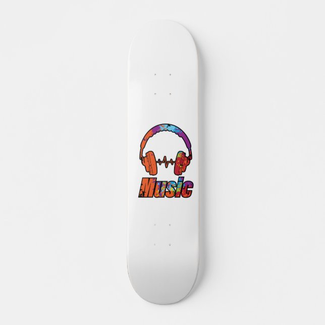 Musik Mini Skateboard Bräda 18,5 Cm (Framsida)