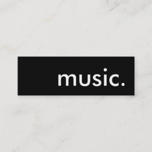 musik. mini visitkort
