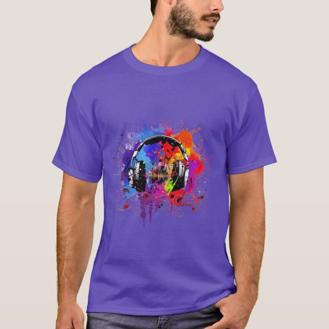 Musik, mixslag, släpp eld.FS T Shirt (Framsida)