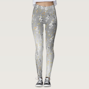 musik, musik, anteckning, vit, melodi, klef, ljud, leggings