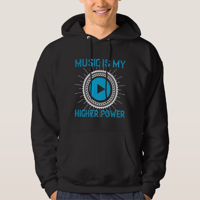Musik - Musik är min kraftfullare kraft Hoodie (Framsida)