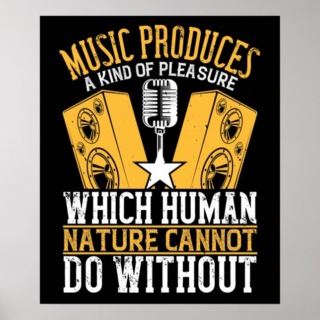 Musik - Musik Ger En Slags Glädje Poster (Framsidan)
