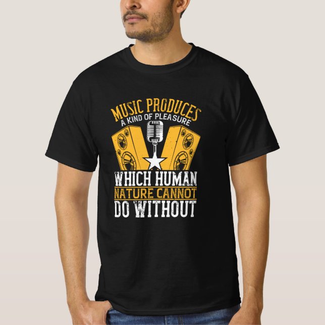 Musik - Musik ger ett slags fritid T Shirt (Framsida)