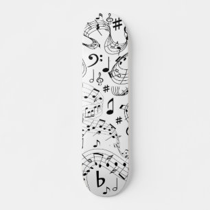 Musik, Musik noter Mini Skateboard Bräda 18,5 Cm