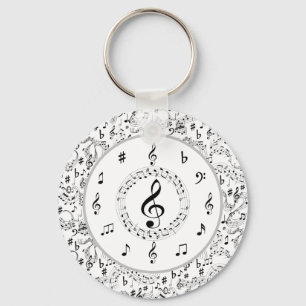 Musik, Musik noter Nyckelring