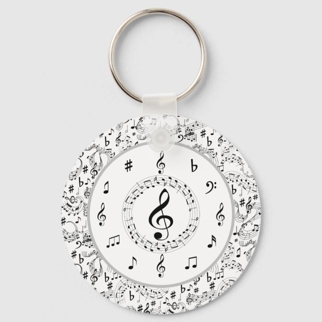 Musik, Musik noter Nyckelring (Framsida)
