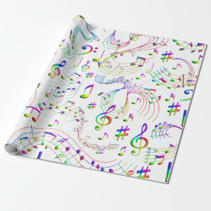 Musik, Musik noter Presentpapper