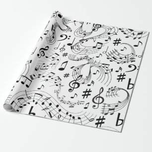 Musik, Musik noter Presentpapper