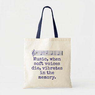 Musik när mjuka röster dör - musikoffert tygkasse
