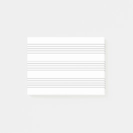 Musik Notenlinien, minimalistisch Post-it Block