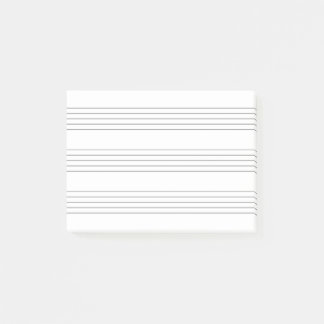 Musik Notenlinien, minimalistisch Post-it Block
