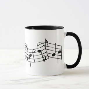 musik noter 1 mugg
