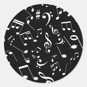 MUSIK NOTER 2 RUNT KLISTERMÄRKE