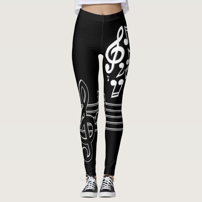 Musik noter 3 leggings (Framsida)
