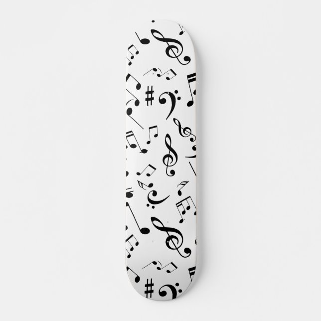 MUSIK NOTER 3 MINI SKATEBOARD BRÄDA 18,5 CM (Framsida)