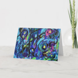 Musik noter Abstrakt Art Painting Greeting Cards Kort