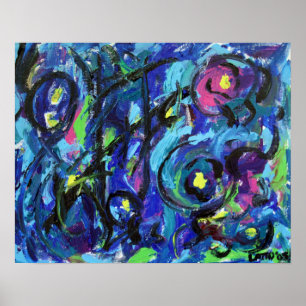Musik noter Abstrakt Art Painting Poster
