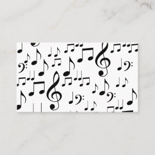 Musik noter Affärskorten Visitkort