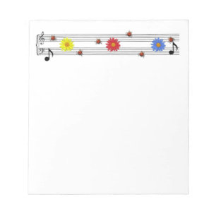 Musik noter Anteckningsblock