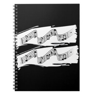 Musik noter anteckningsbok