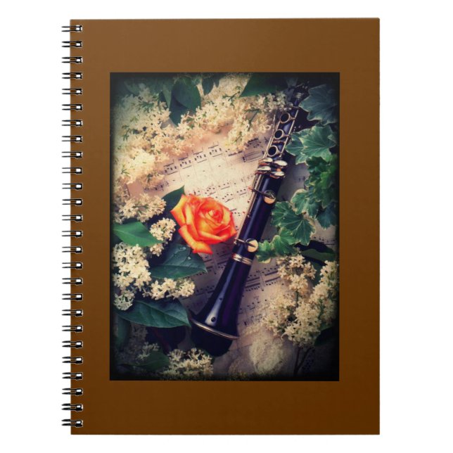 Musik noter anteckningsbok med spiral (Framsidan)