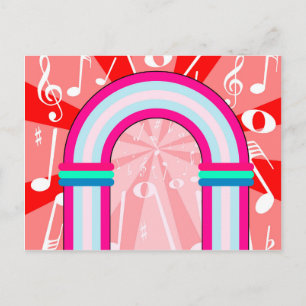 Musik noter Archway Vykort
