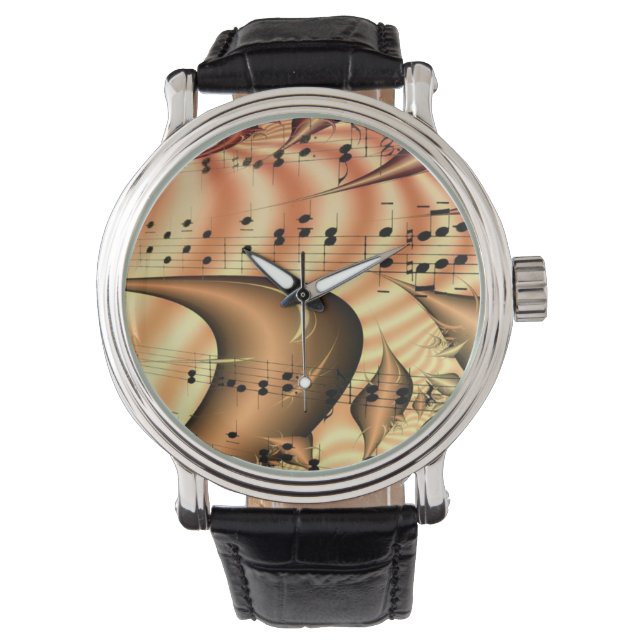 Musik noter armbandsur (Framsida)