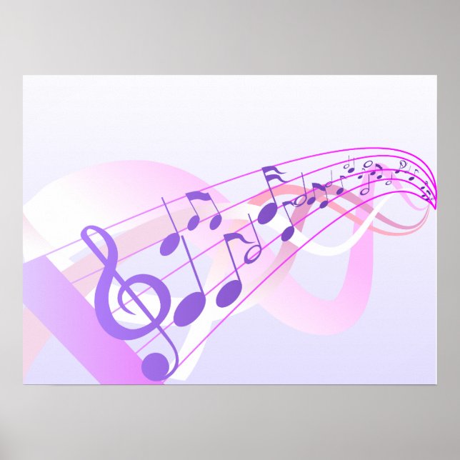 Musik noter-bakgrund poster (Framsidan)