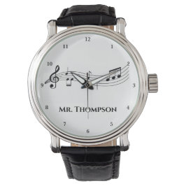Musik noter Band eller Choir Teacher Anpassningsba Armbandsur