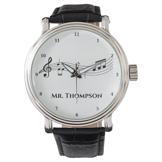 Musik noter Band eller Choir Teacher Anpassningsba Armbandsur (Framsida)