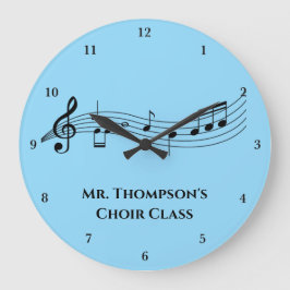 musik noter Band Teacher Anpassningsbar Music Clas Stor Klocka