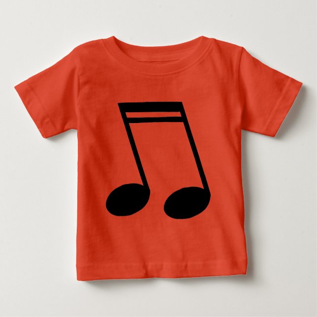 Musik noter Beamed Semiquavers Tee Shirt (Framsida)