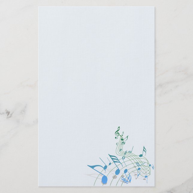 Musik noter brevpapper (Framsida)