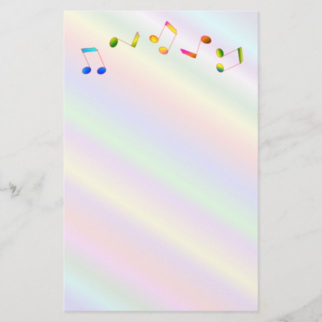 Musik noter brevpapper (Framsida)