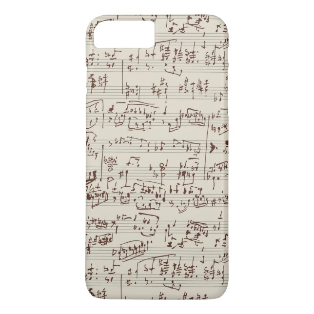 Musik noter Case-Mate iPhone skal (Baksida)