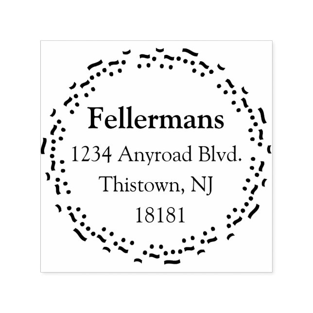 Musik noter Circle Självfärgande Stämpel (Design)