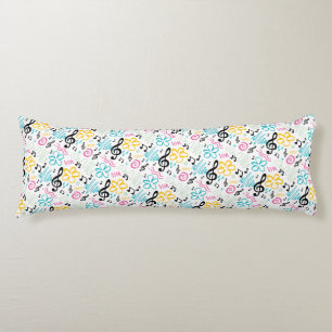 Musik noter Clefs Band Musician Gift 90s Inspired Kroppskudde
