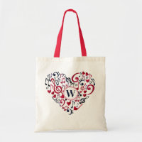 Musik noter Clefs Musical Kärlek Heart Monogram