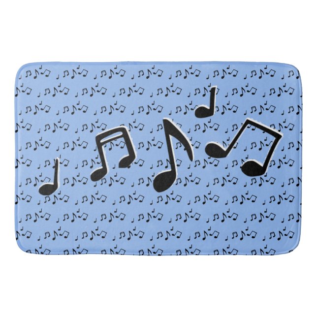 Musik noter Design Shower Curtain Badrumsmatta (Framsidan)
