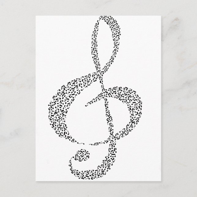 Musik noter Design Vykort (Framsida)